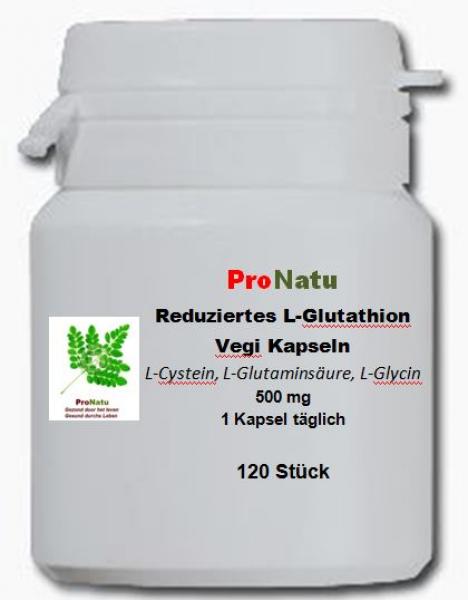 ProNatu gereduceerd L-glutathion Vegi capsules 500 mg